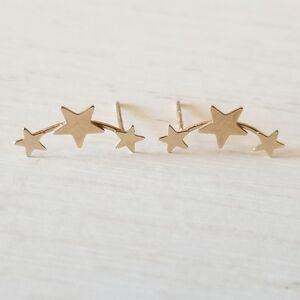 10K Gold Star Earrings